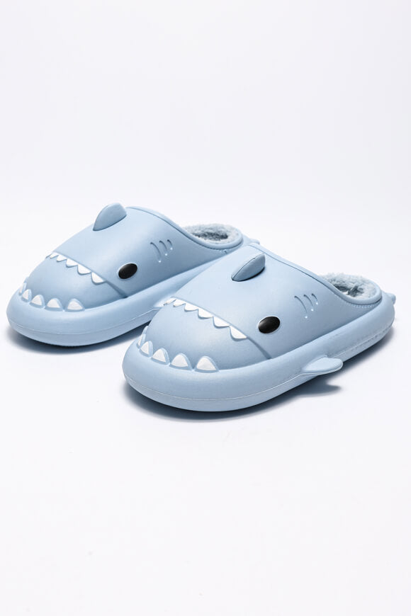 Pantoufles fourrées - Bleu clair