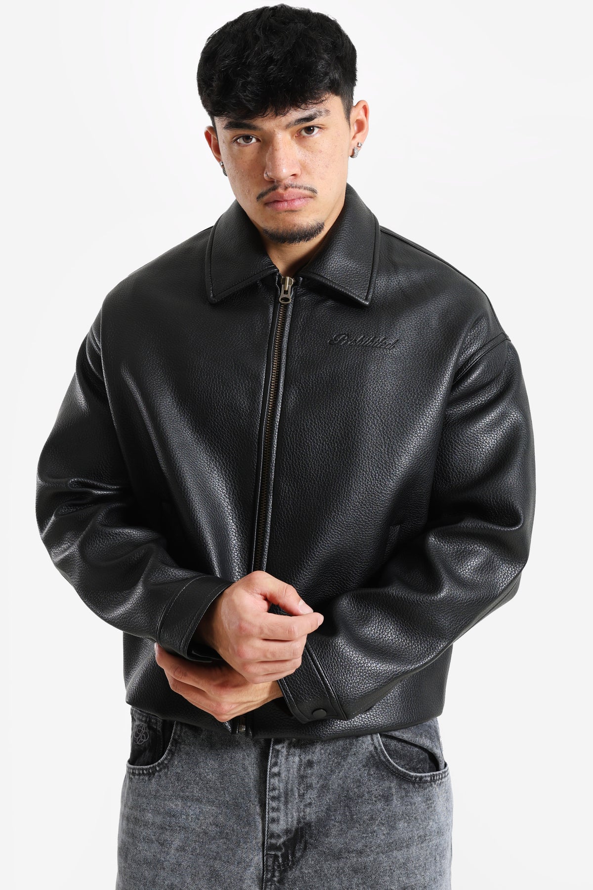 Giacca in ecopelle - Black