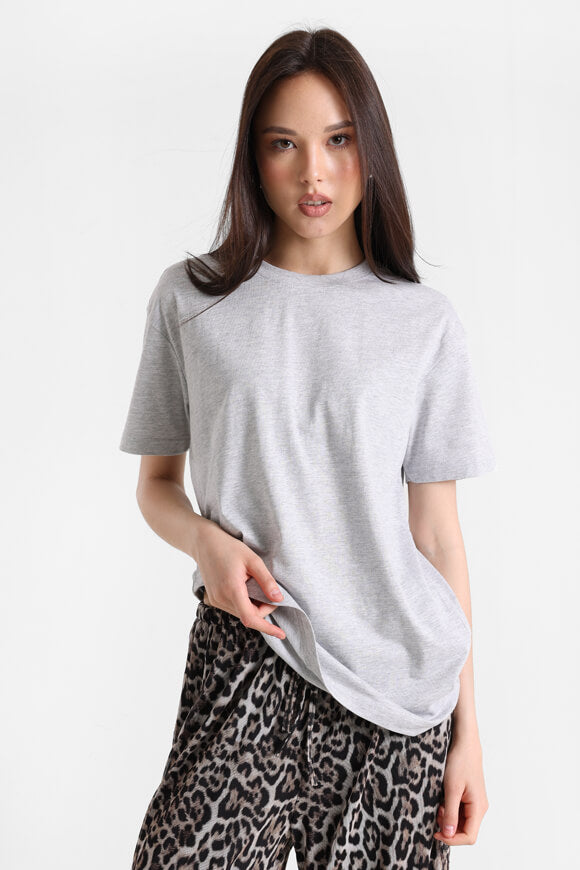 T-shirt oversize - gris chiné