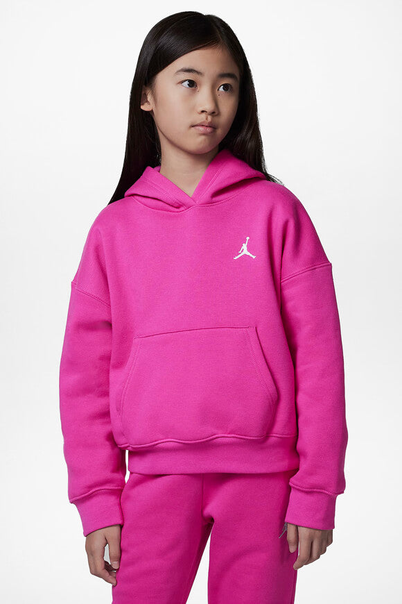 Brooklyn Kapuzensweatshirt - Fire Pink + White