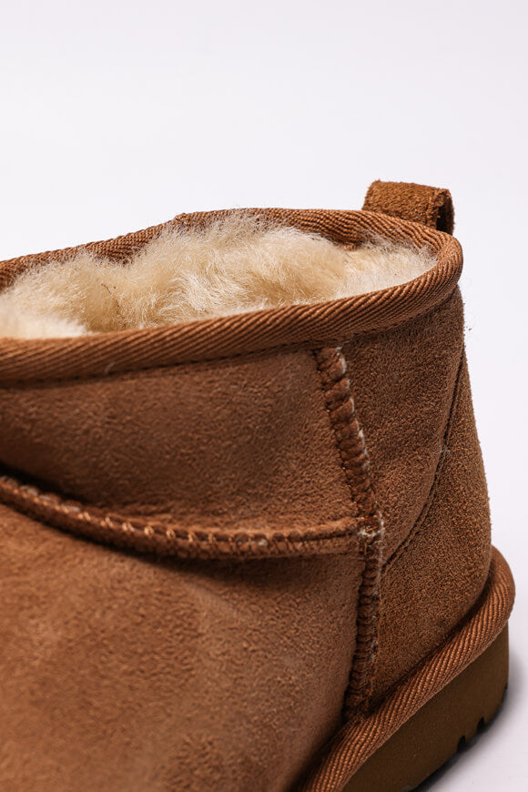 Classic Ultra Mini gefütterte Stiefelette - Chestnut