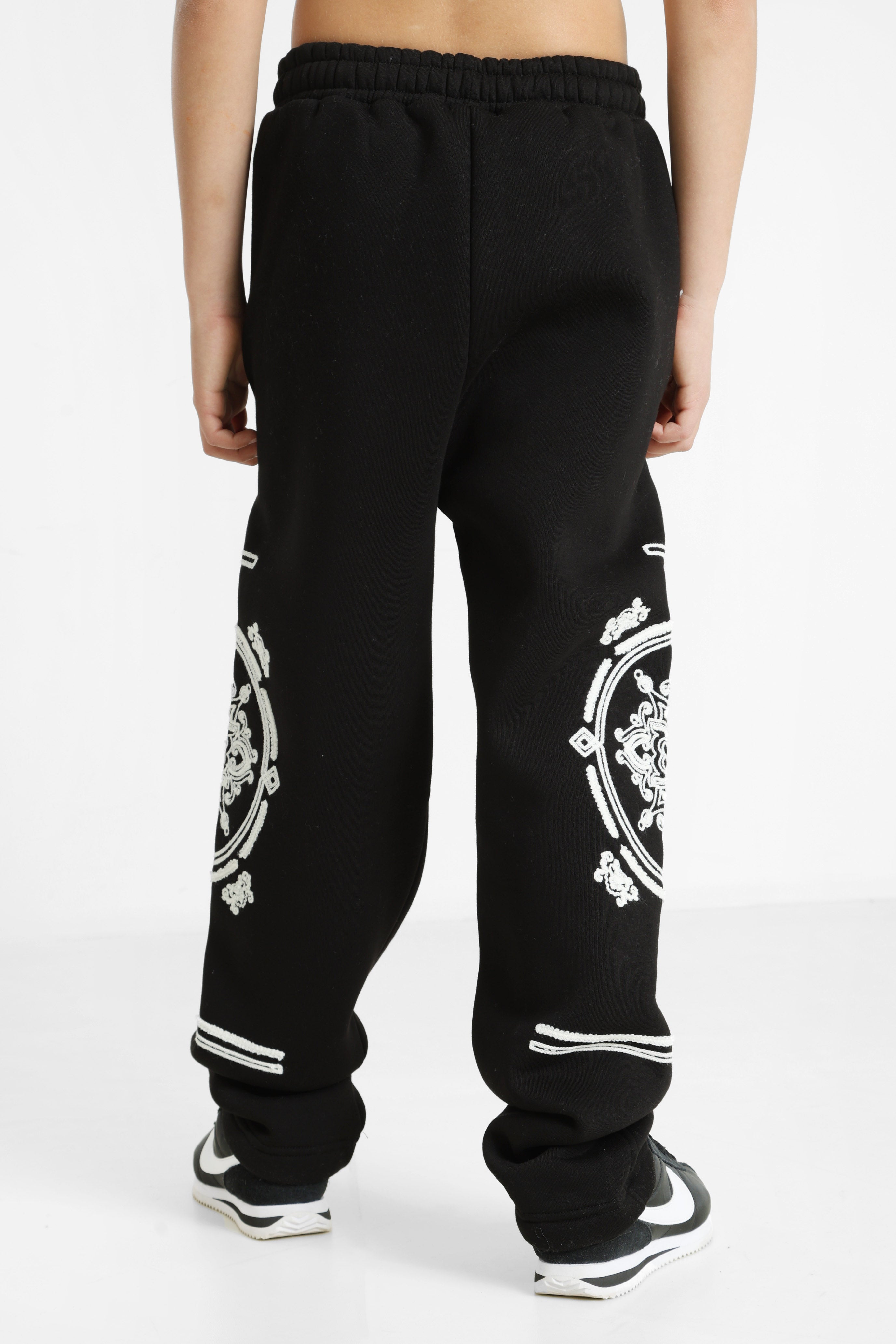 Pantalone in felpa - Black + White