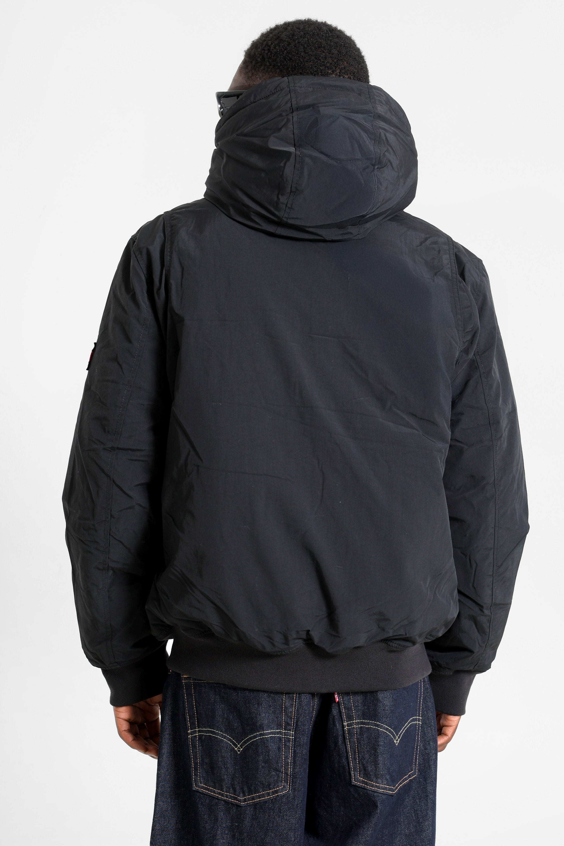 Wattierte Bomberjacke - Black