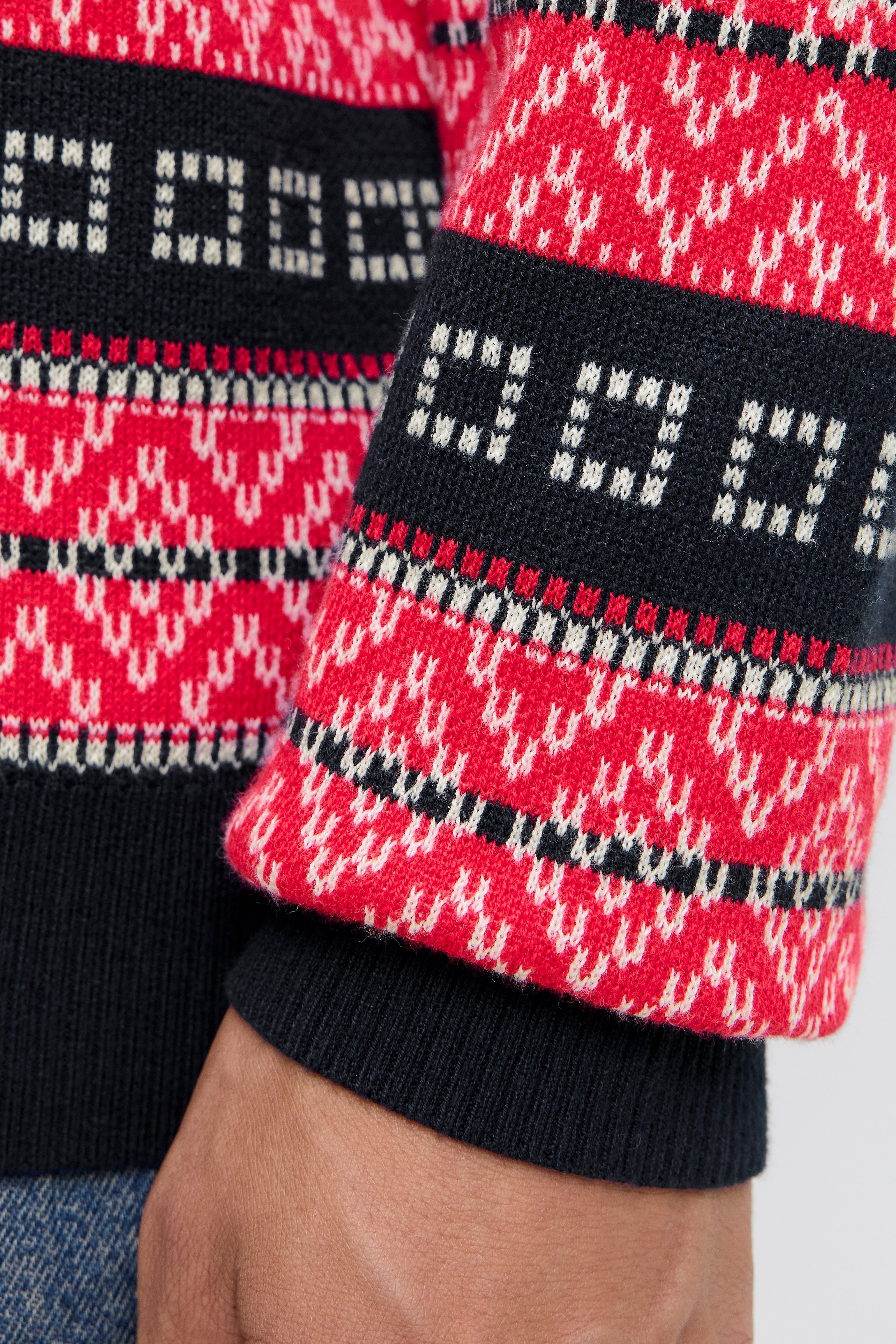 Pull de Noël en tricot - Sky Captain + Red