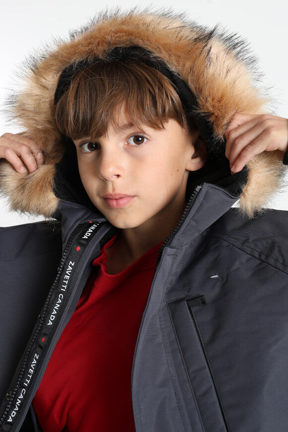 Abelli Wattierte Bomberjacke - Asphalt