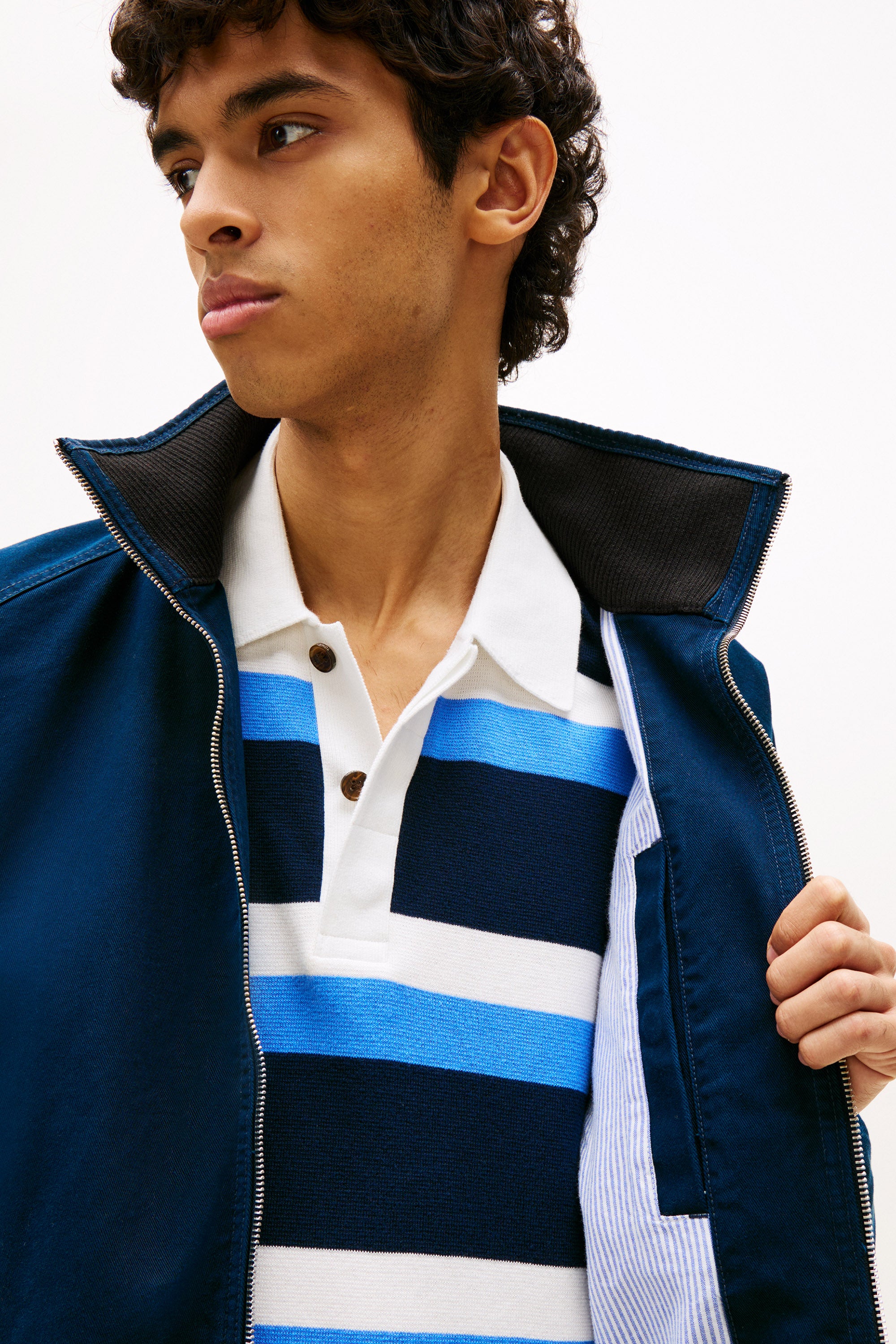 Leichte Jacke aus Twill - Dark Night Navy