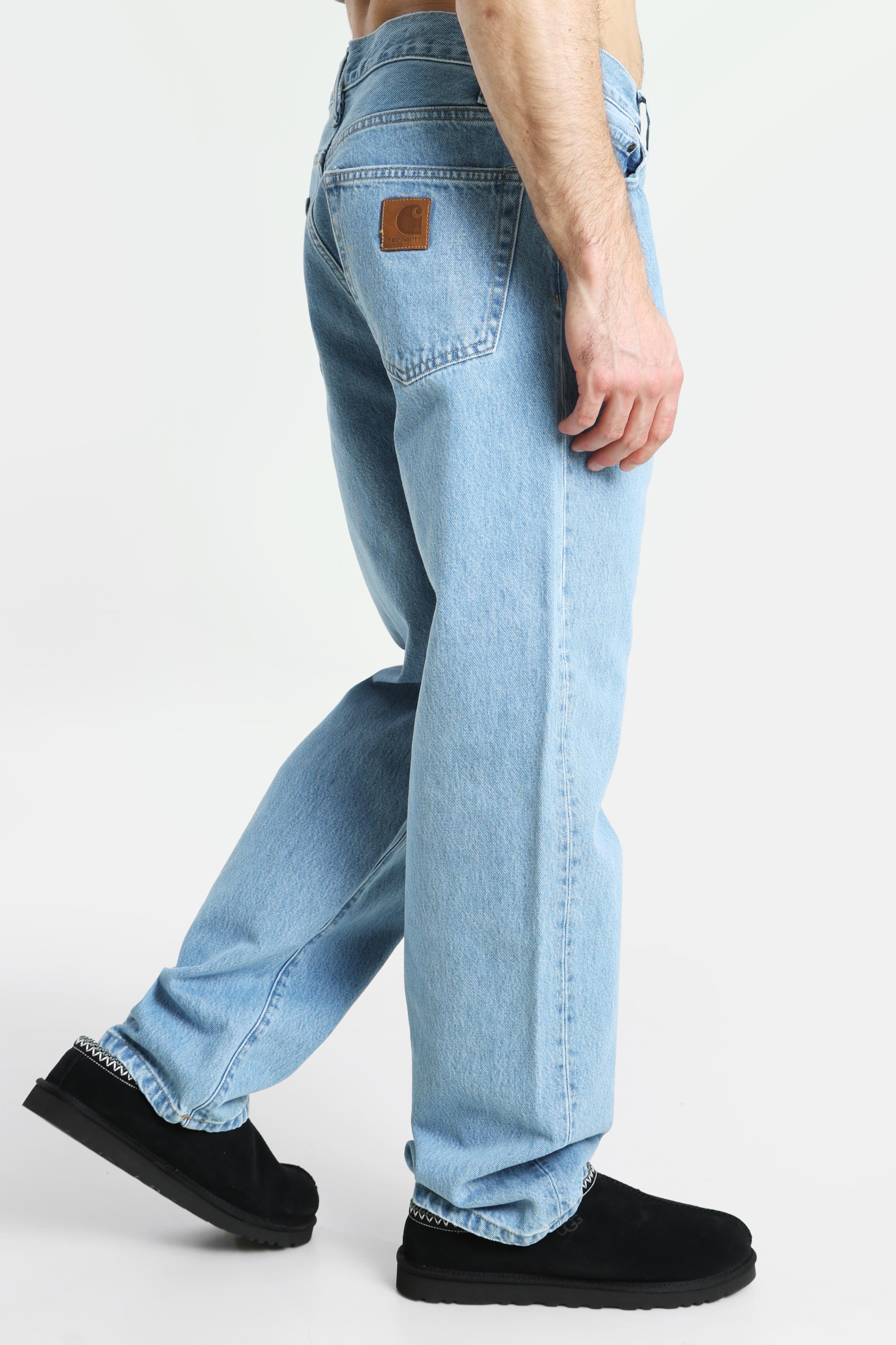 Aaron Straight Fit Jeans - Blue Stone Bleached