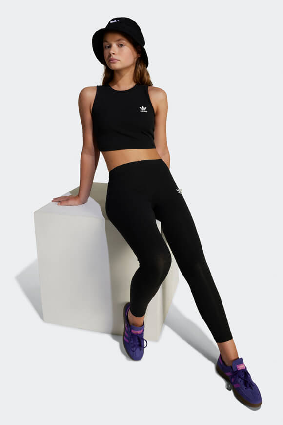 Débardeur côtelé - Noir