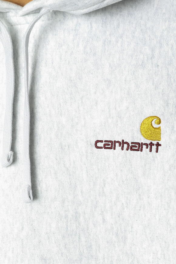 American Script Oversize Kapuzensweatshirt - Light Grey Heather