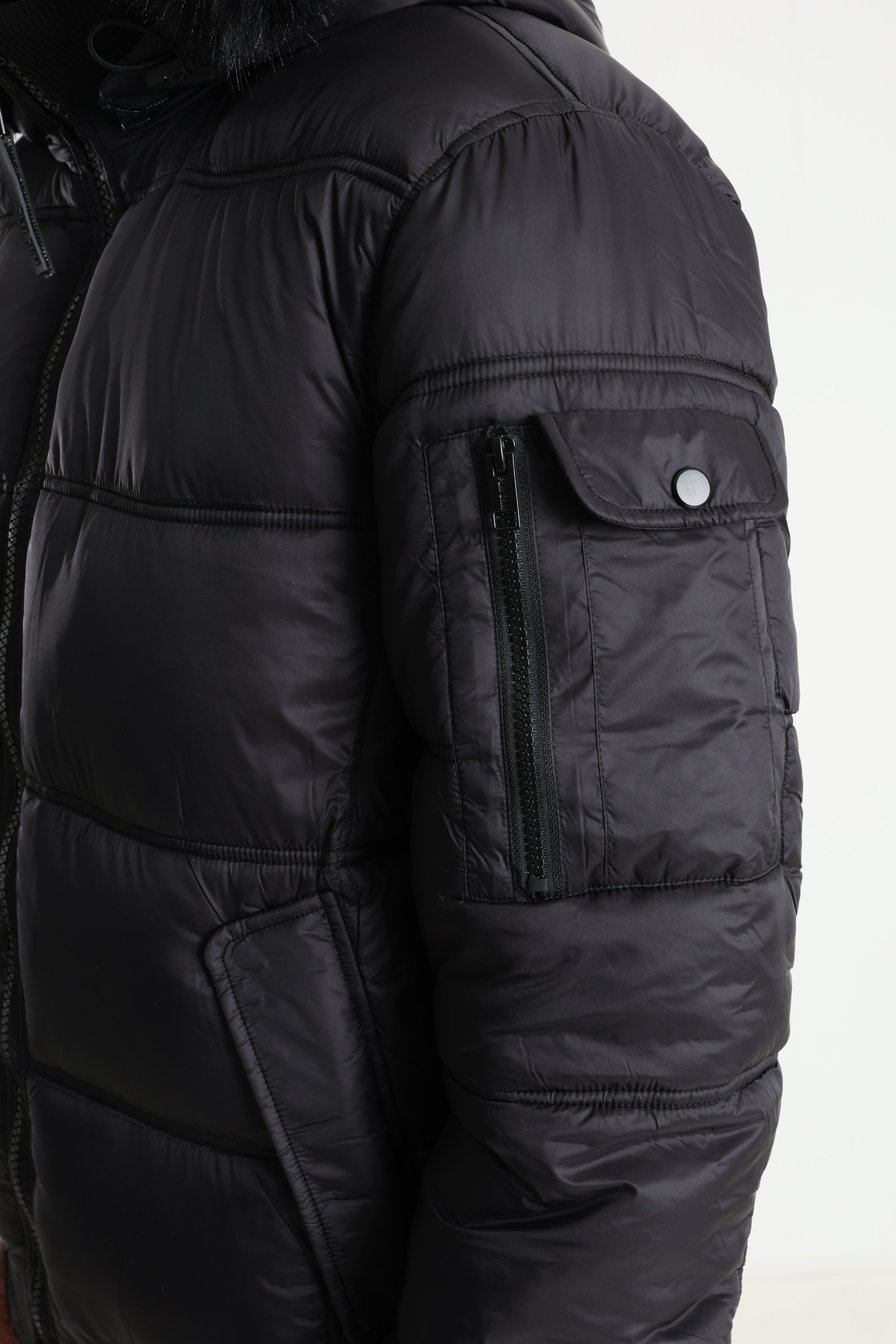 Blouson Bomber Puffer - Noir