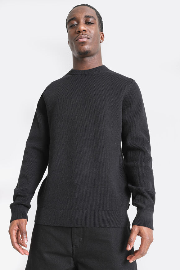 Pull en tricot côtelé - Black