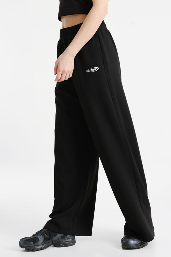 Wide Leg Hose - Schwarz