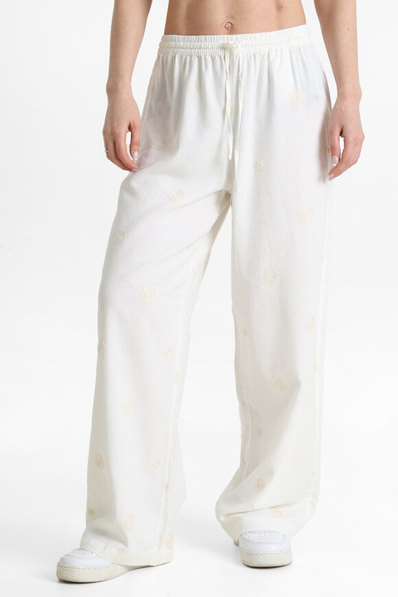 ONLCARO Wide Leg Linen Pants L32 - Bright White