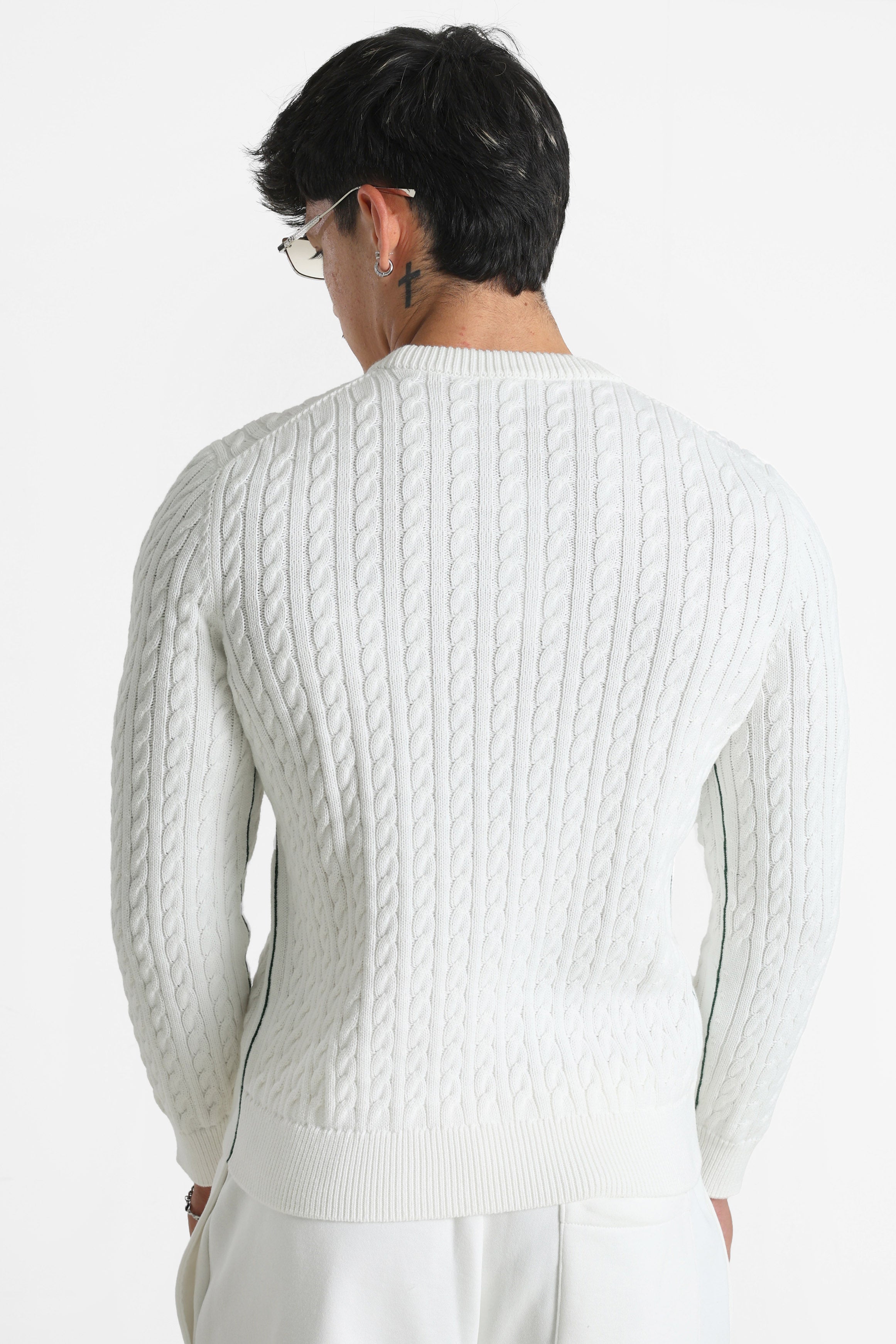 Knitted sweater - Flour