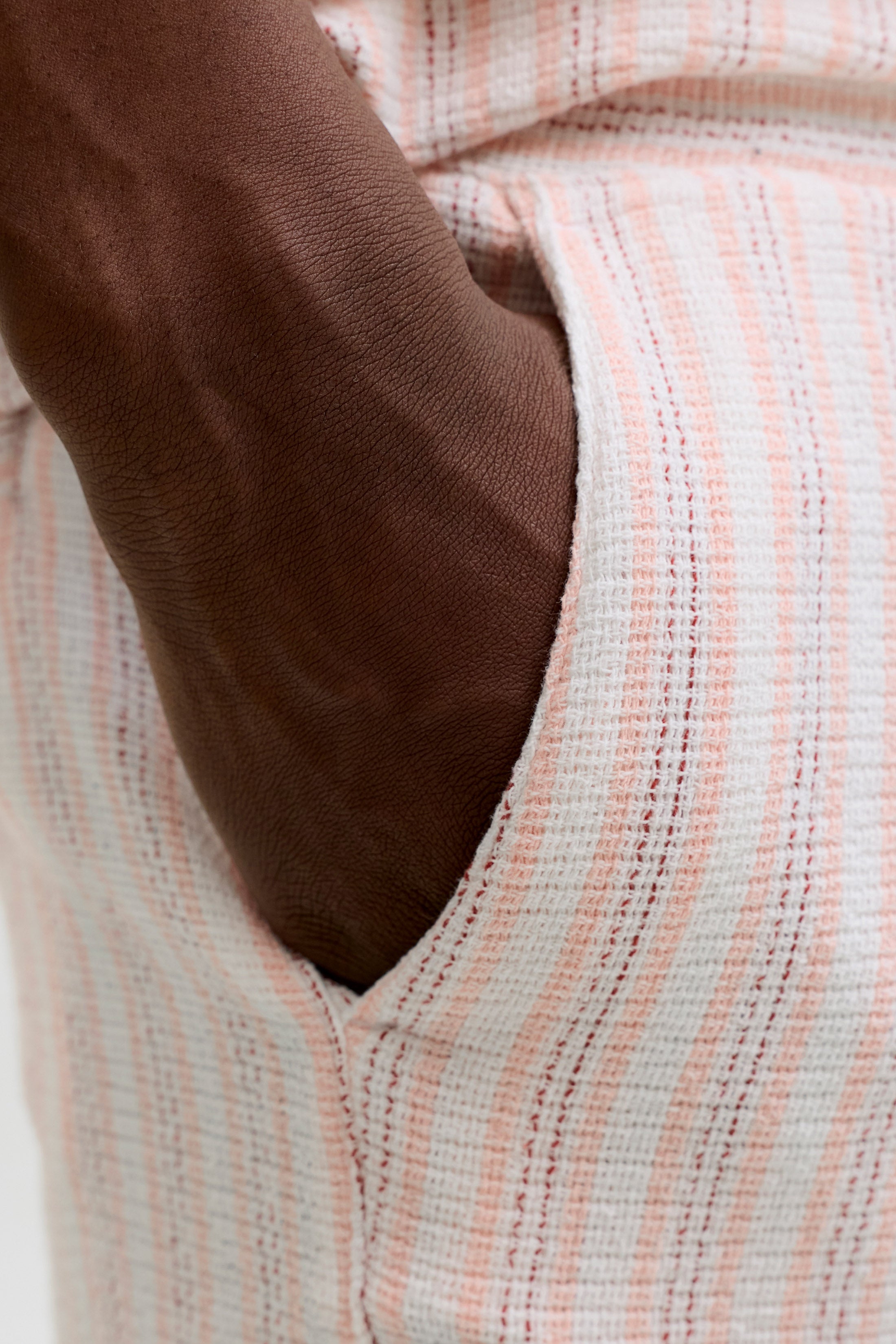 JPSTJAIDEN shorts in structured fabric - Peach Melba