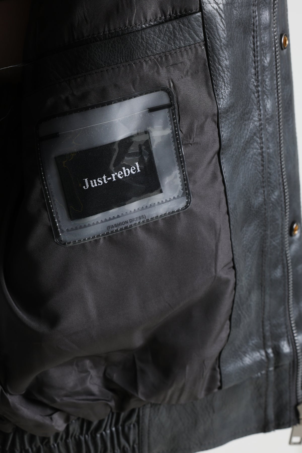 Veste en similicuir - Black Used
