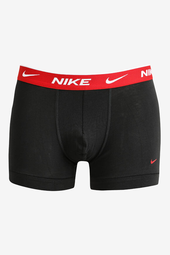 Dreierpack Boxershorts - Schwarz + Rot + Weiss + Royal