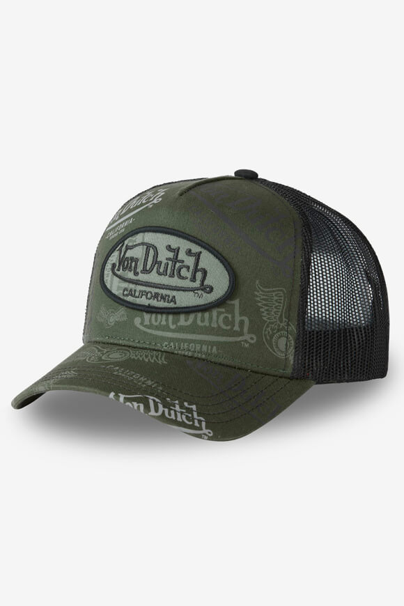 Trucker Cap / Snapback - Dark Olive + Black