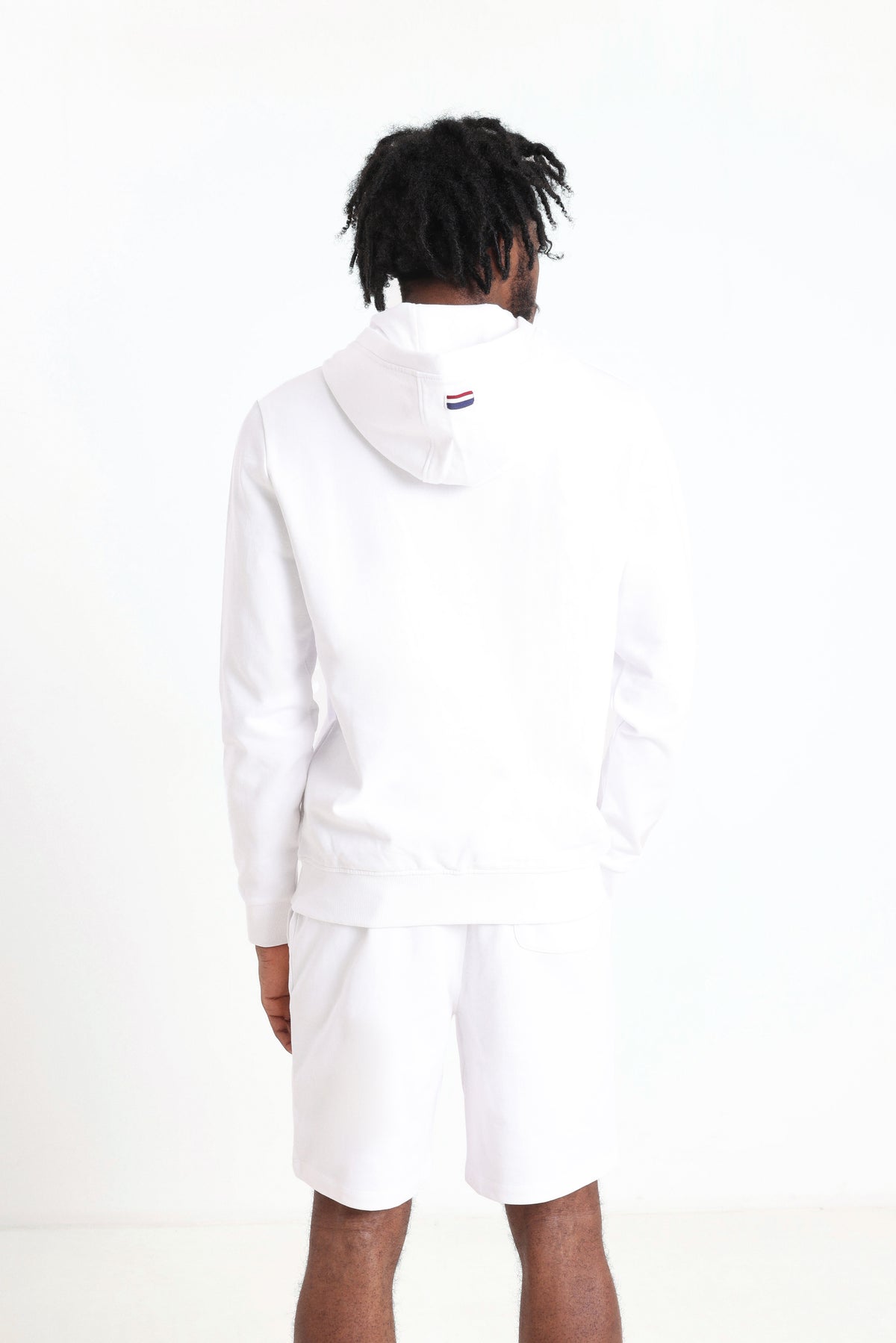 Kapuzensweatjacke - White