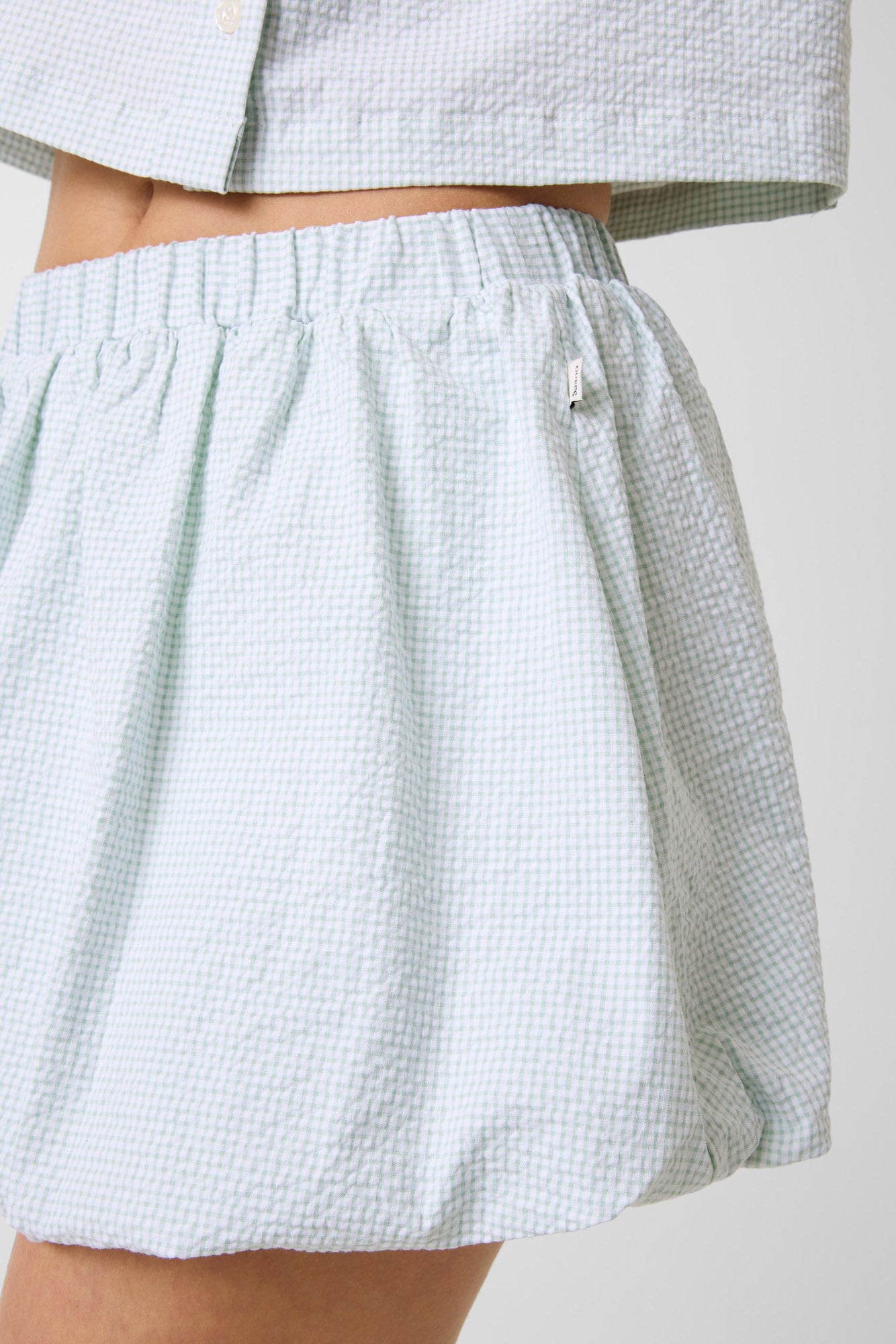 Mini jupe avec short intégré - Lime Parfait + White