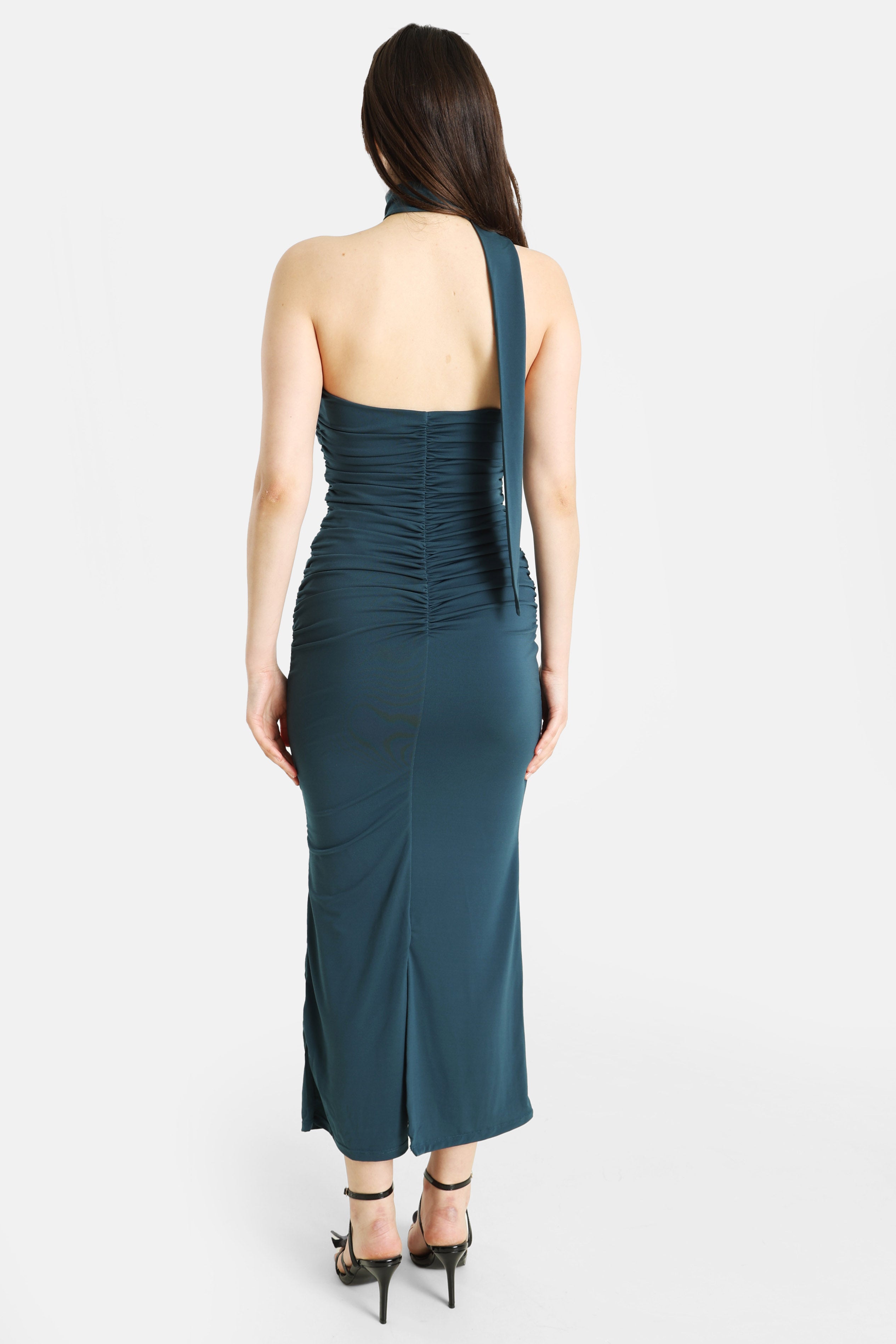 Bandeau Maxikleid - Blau