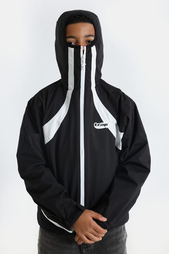 Windbreaker - Schwarz + Weiss