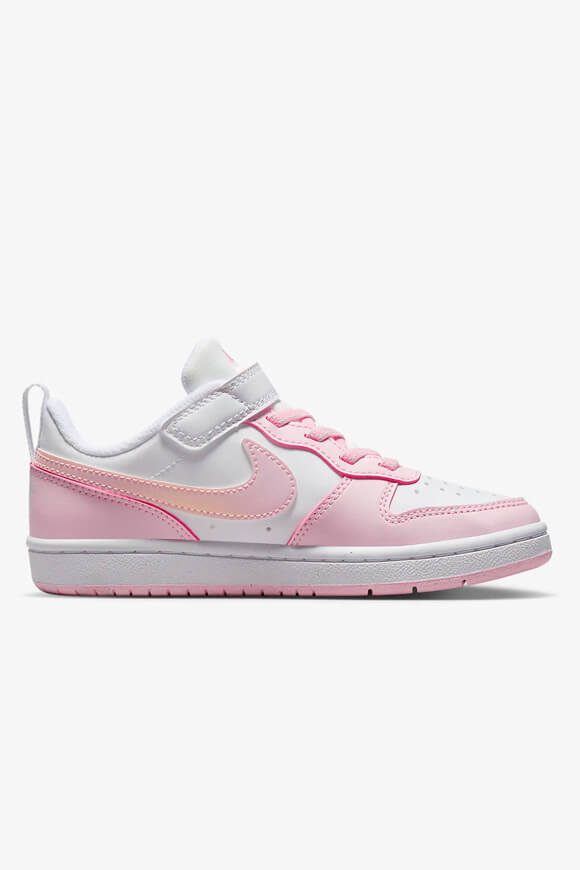 Court Borough Recraft Kids Sneaker - White + Pink Foam