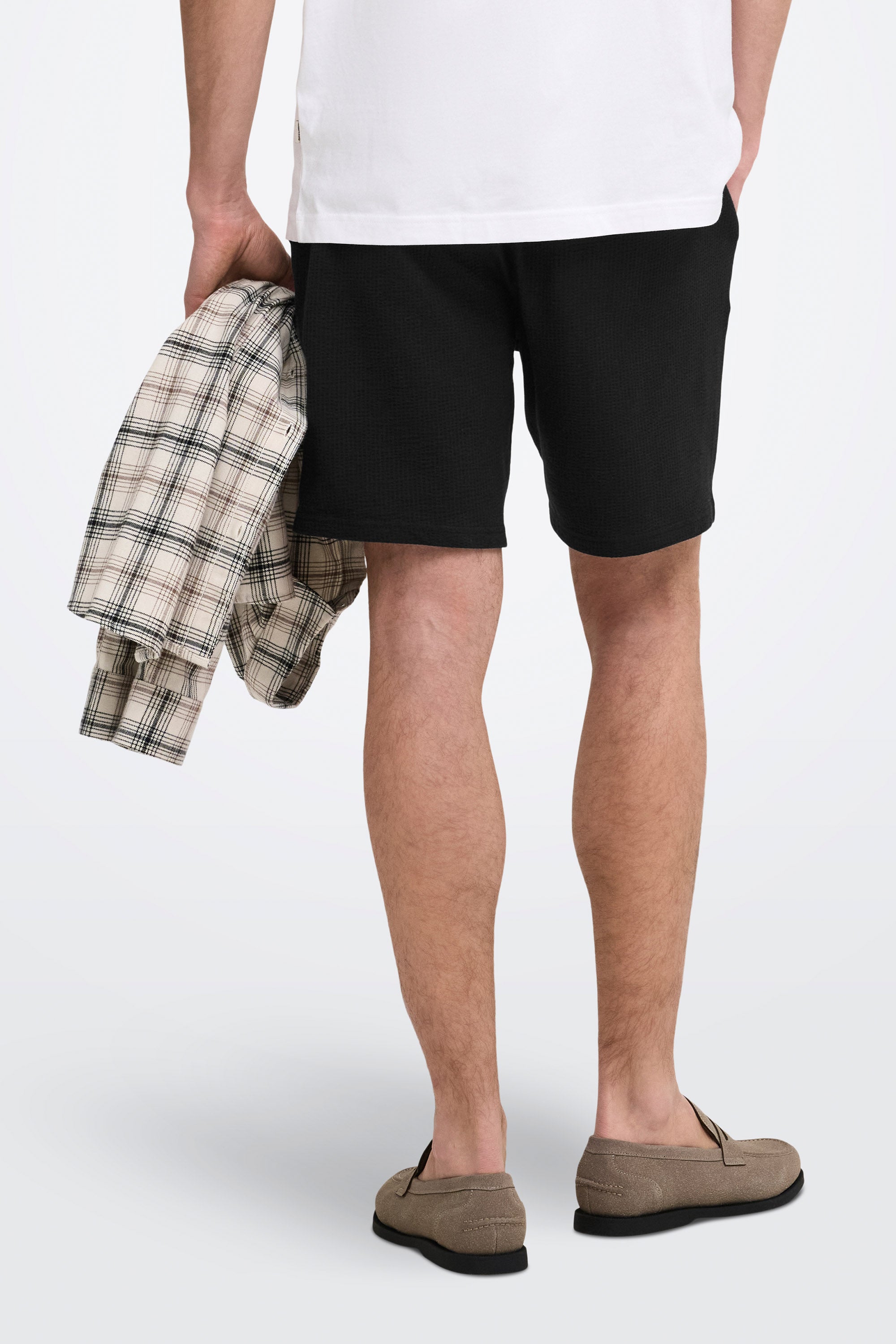 ONSKIAN Shorts aus Seersucker - Black