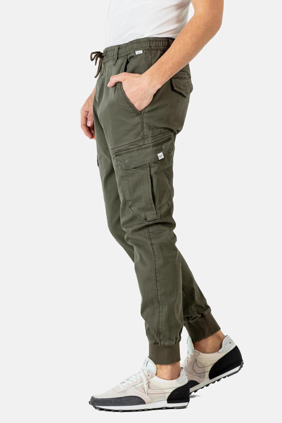 Reflex Rib Cargo Jogger Pant - Oliva