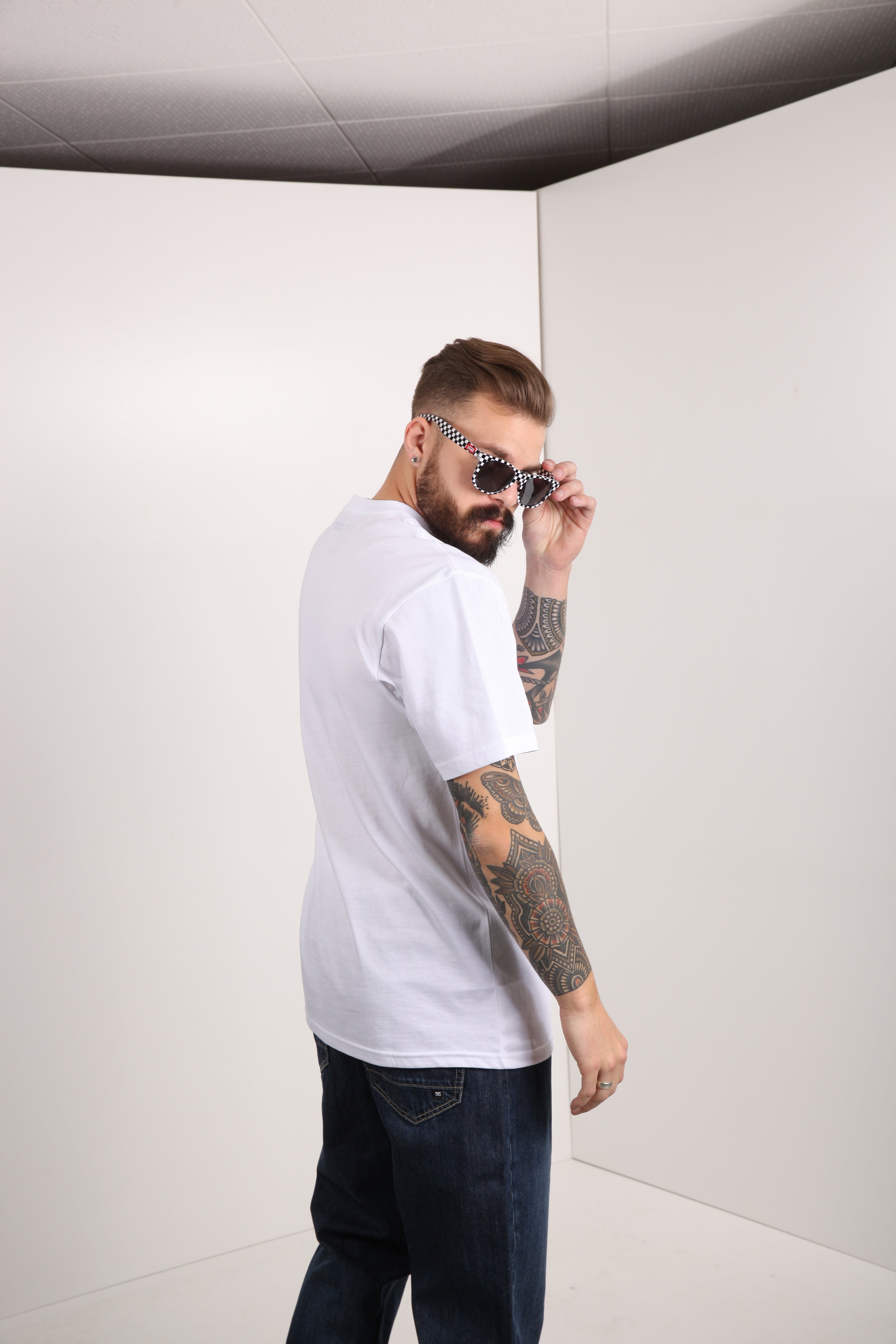 T-Shirt - Weiss + Schwarz