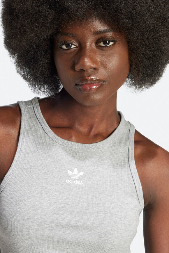 Débardeur côtelé Crop - Medium Grey Heather