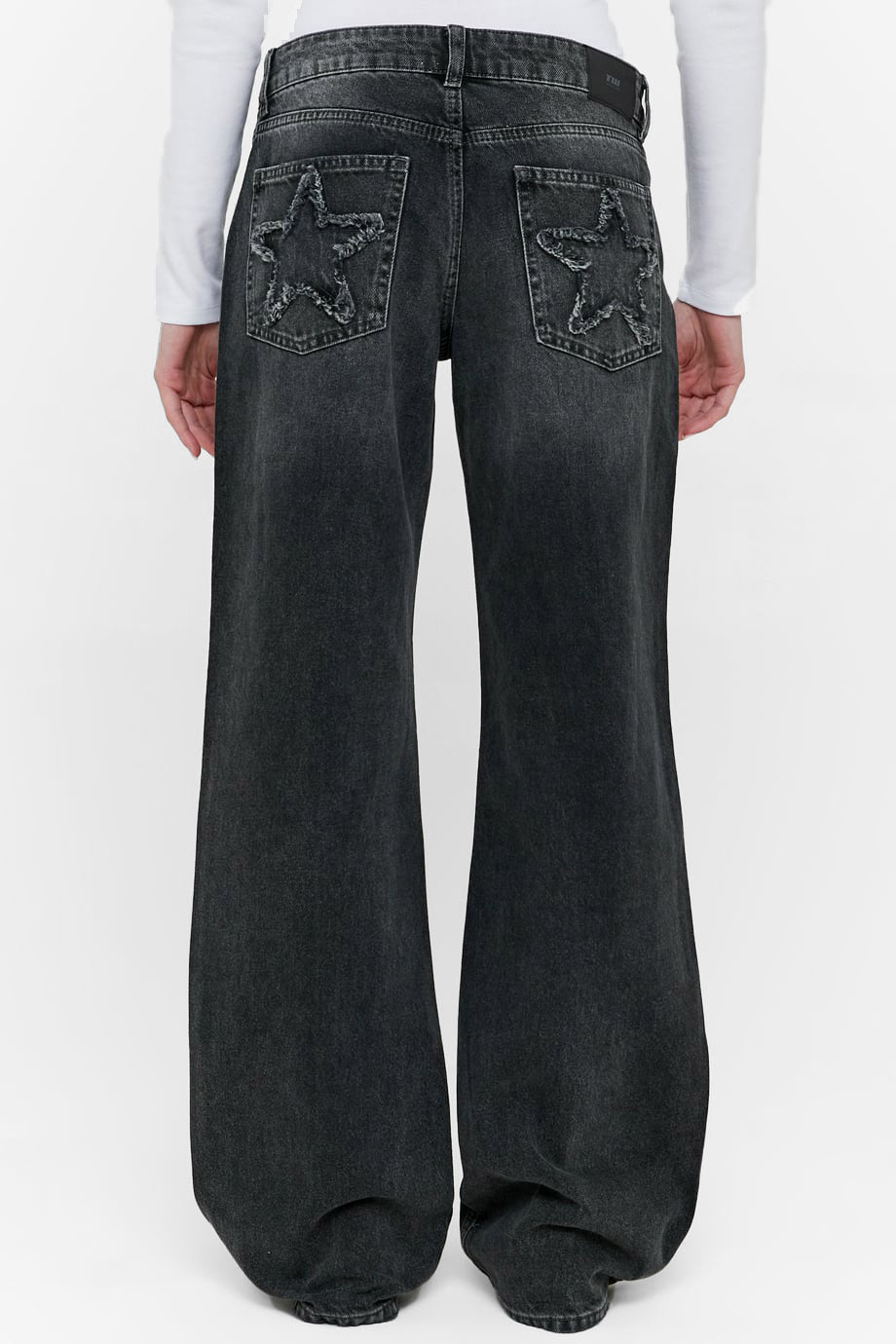 Straight Leg Jeans - Grey Washed