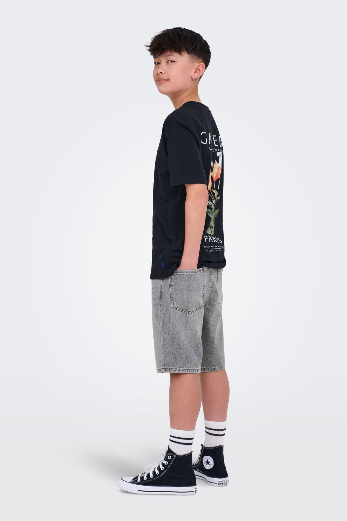 OSJEDGE denim shorts - Medium Grey Denim