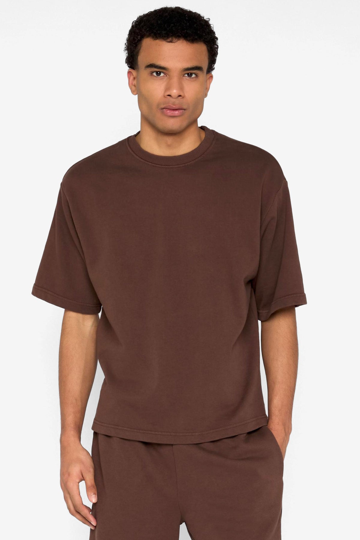 Sweat T-Shirt - Chocolatebrown