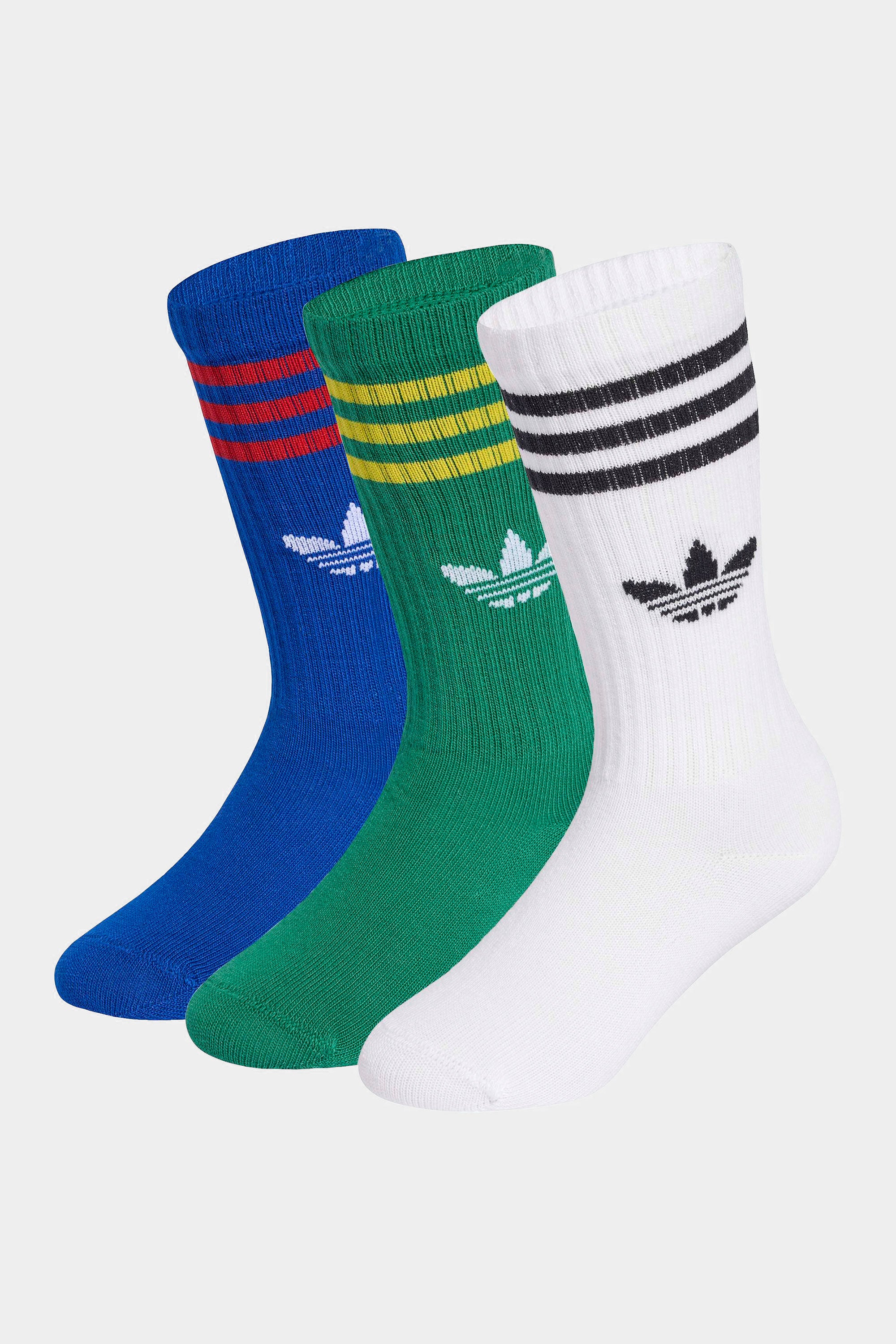 Dreierpack Socken - Collegiate Royal + Bold Green + White