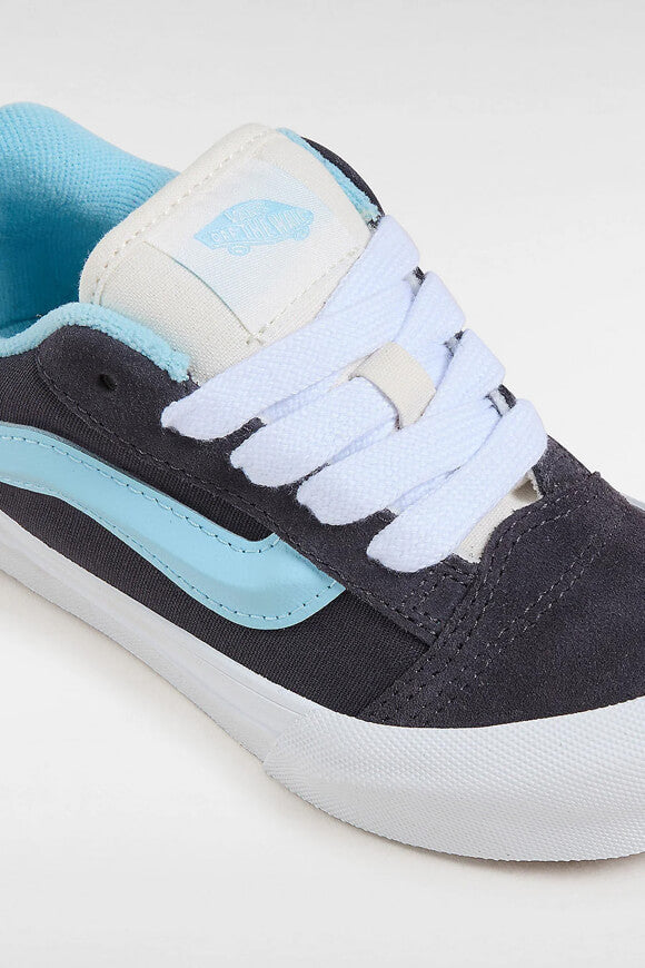 Sneaker Knu Skool per bambini - Retro Sport Grigio + Blu