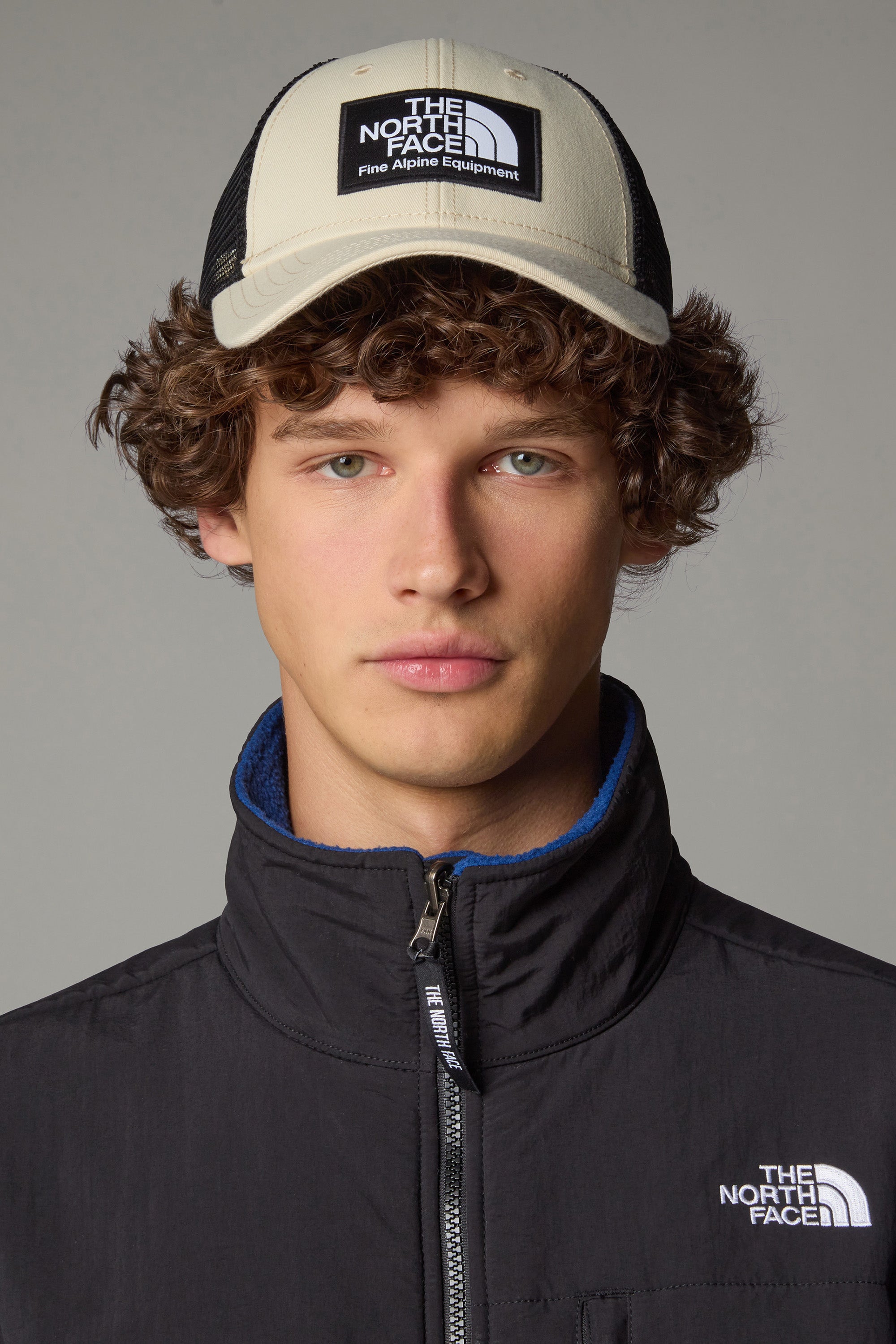 Mudder Trucker Cap / Snapback - Gravel + Black