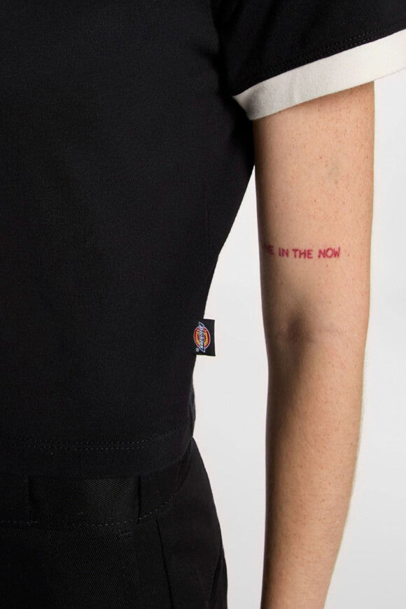 Ringer Lewistown t-shirt court - Black