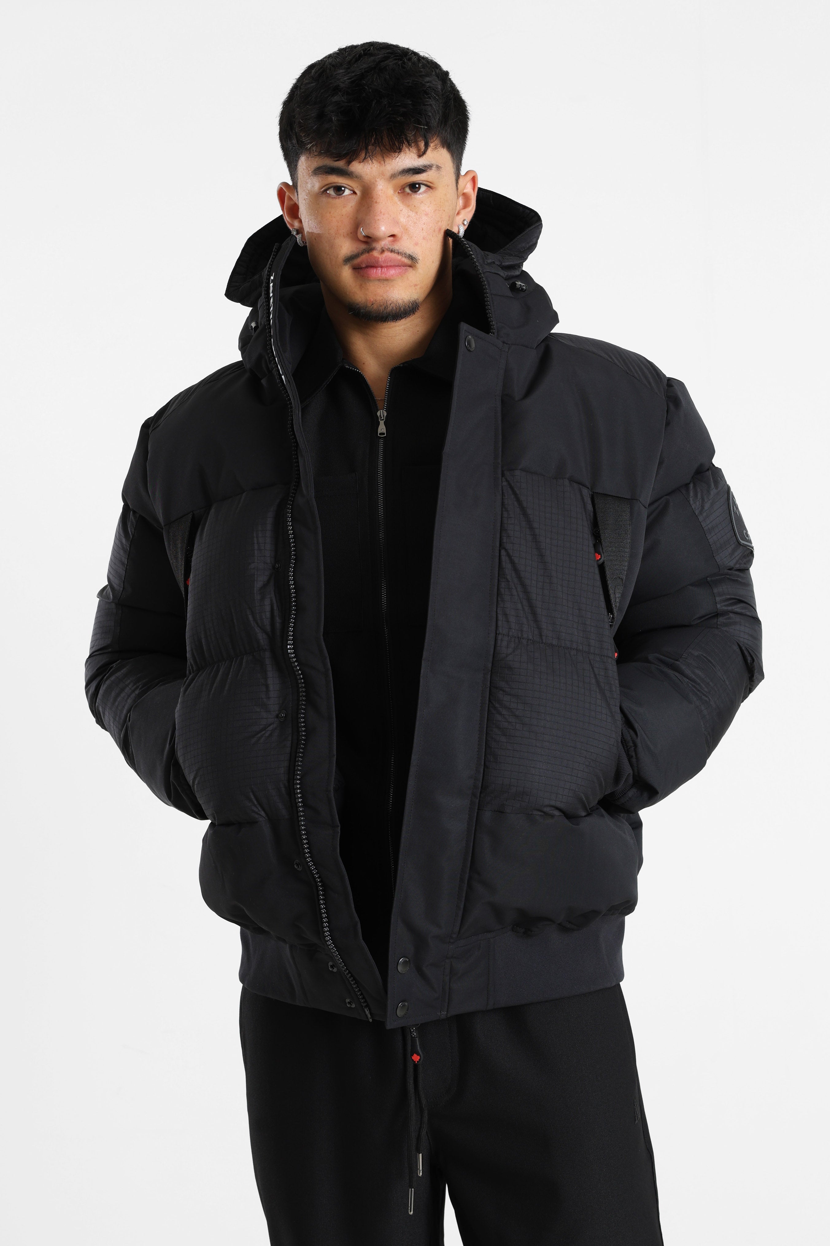 Aylmer 2.0 Puffer Bomberjacke - Jet Black