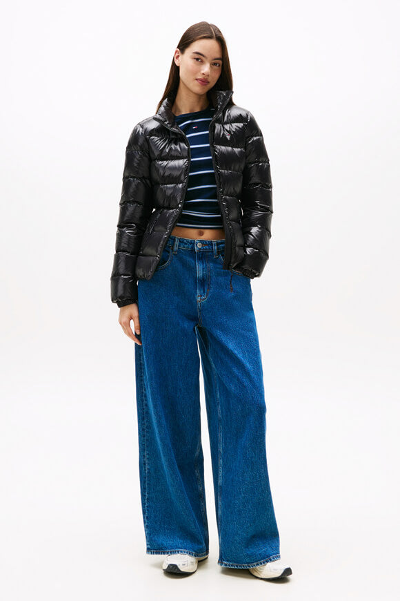 Leichte gesteppte Daunenjacke - Black