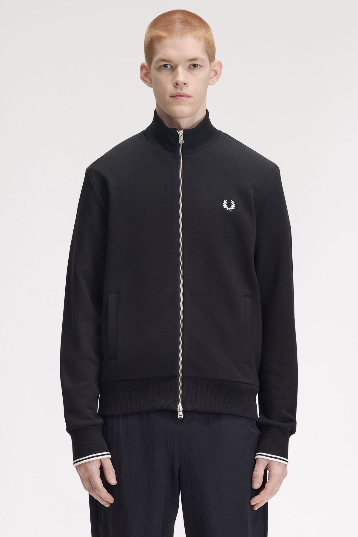 Felpa con zip - Black