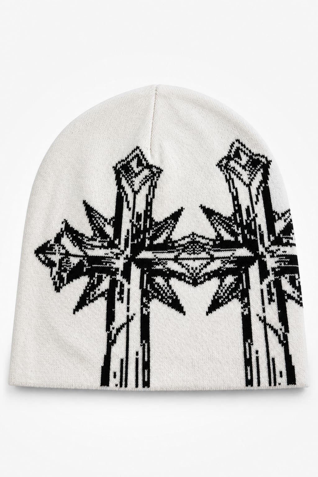 Beanie - Offwhite + Black