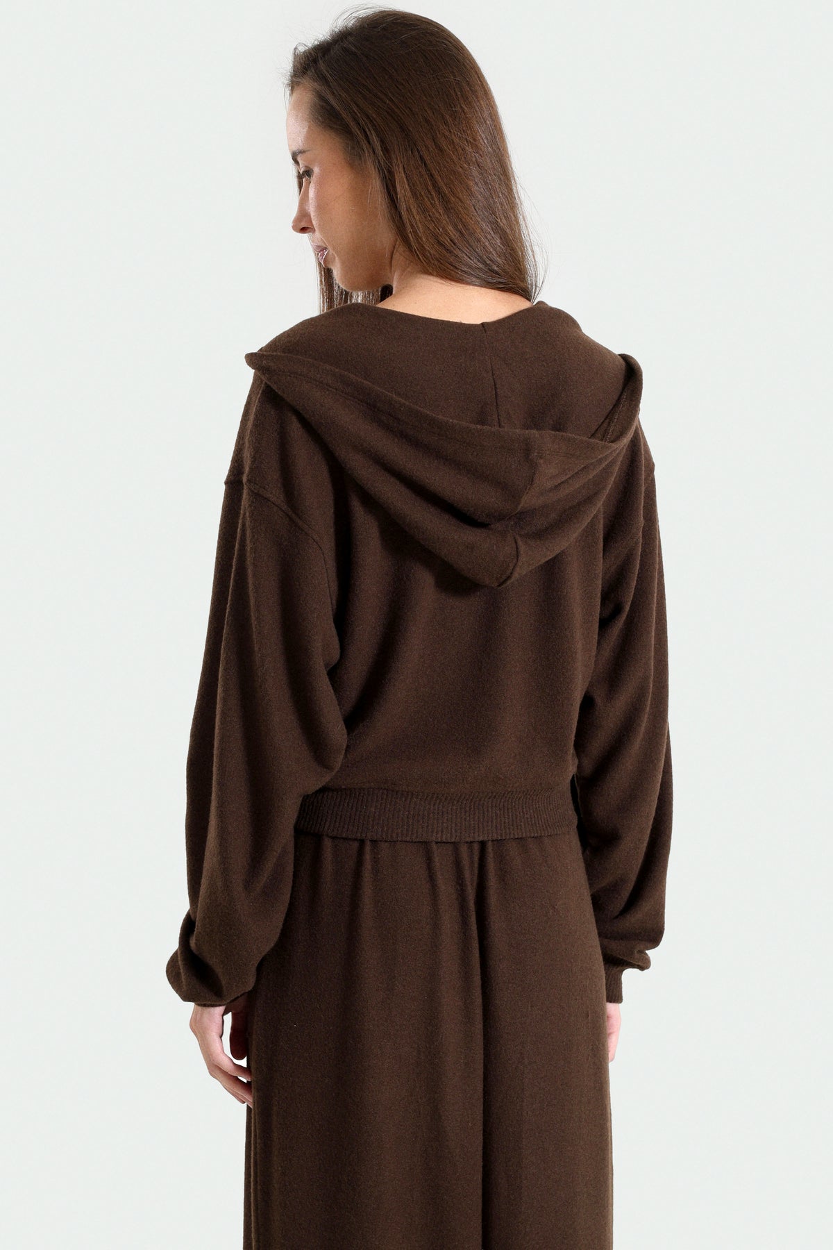 ONLAVELINE jaquette courte en tricot - Coffee Bean Melange