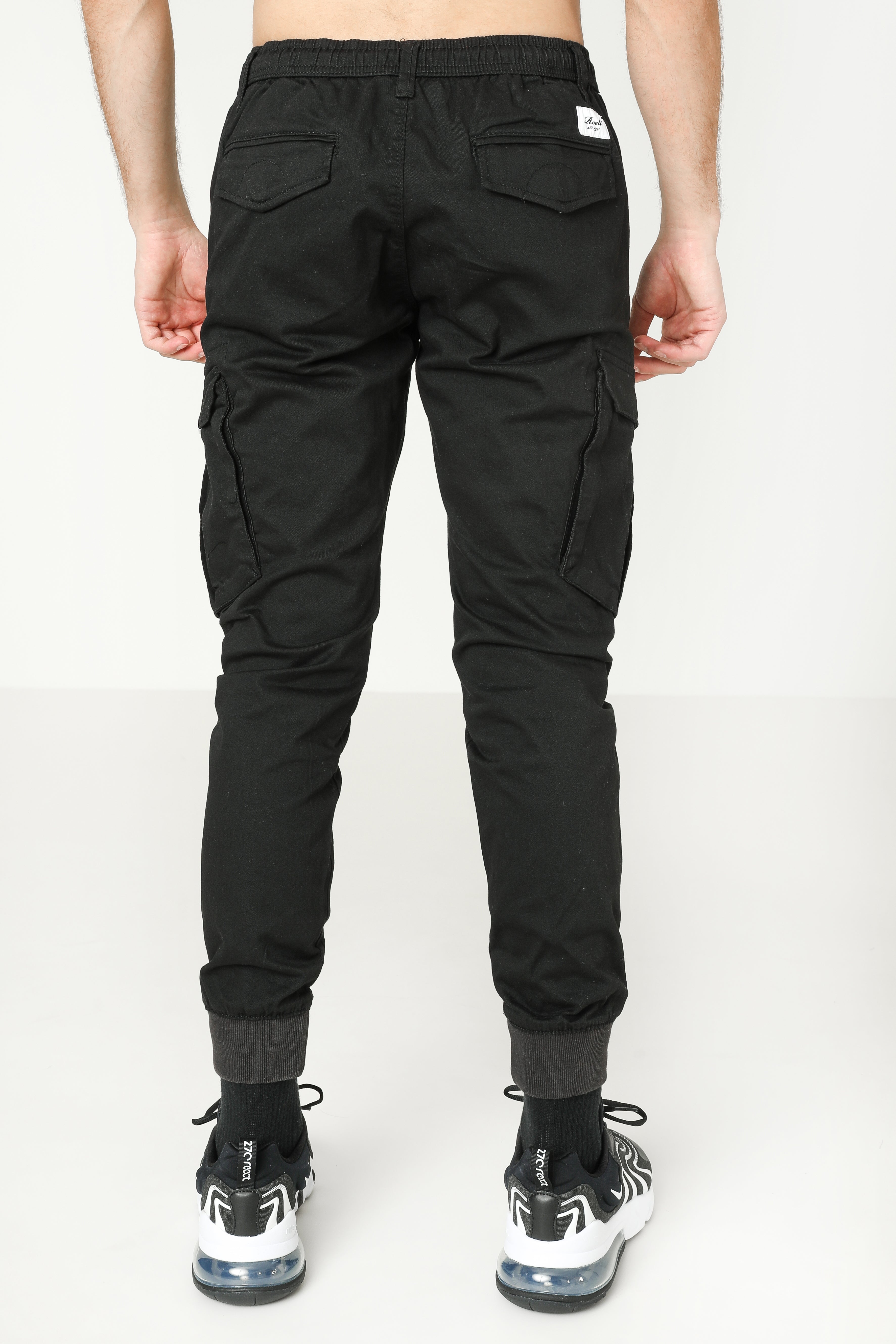 Reflex Rib Cargo Jogger Pant - Nero