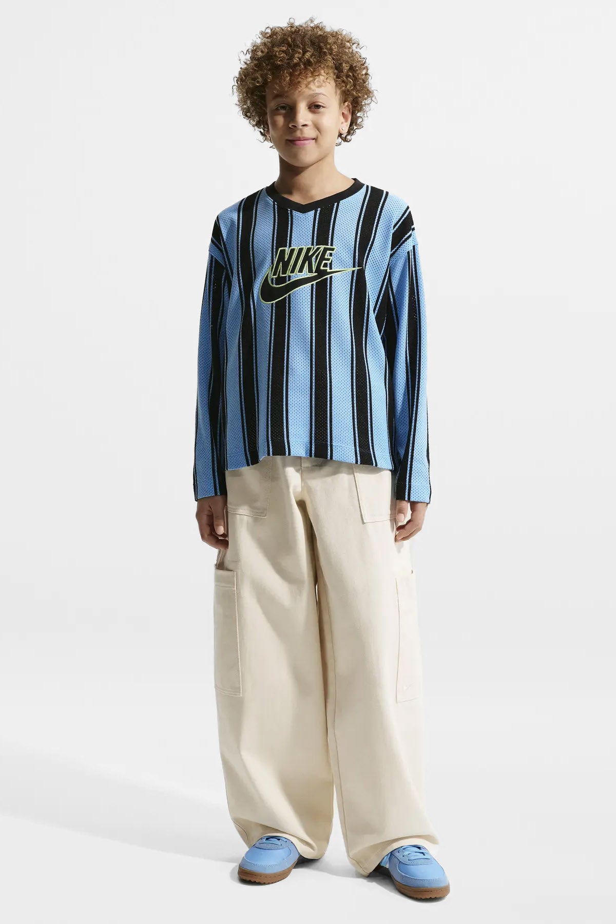 Mesh Langarmshirt - University Blue