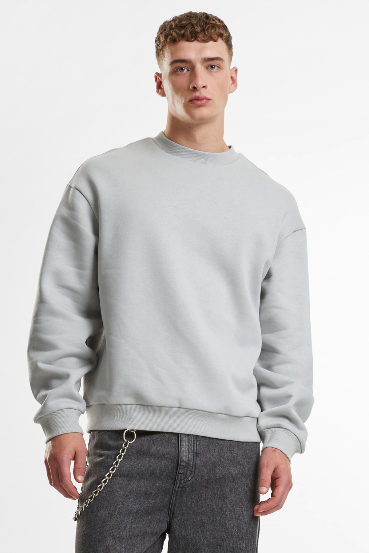 Fluffy Sweatshirt - Light Asphalt