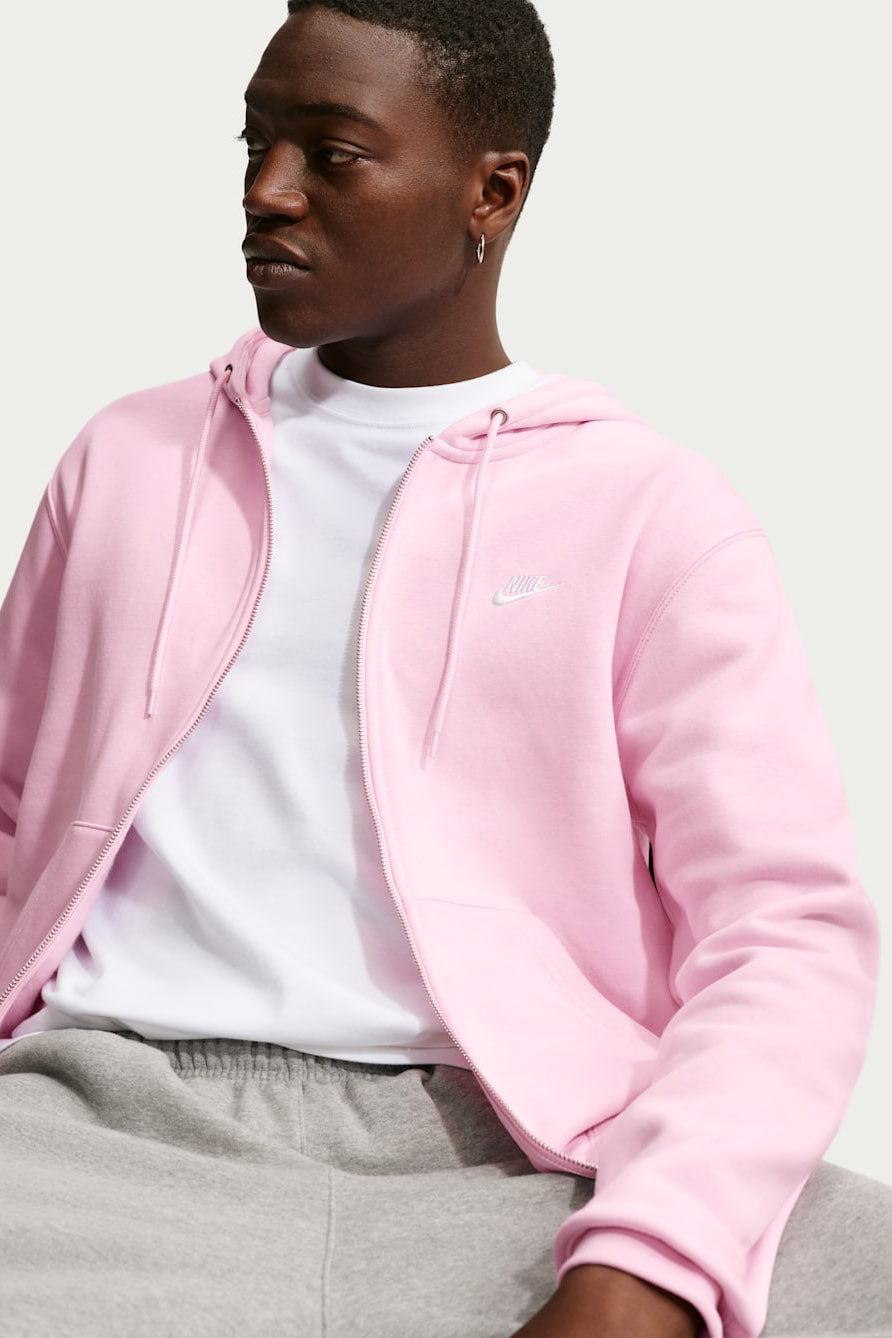 Sportswear Club sweat zippé à capuchon - Pink Foam