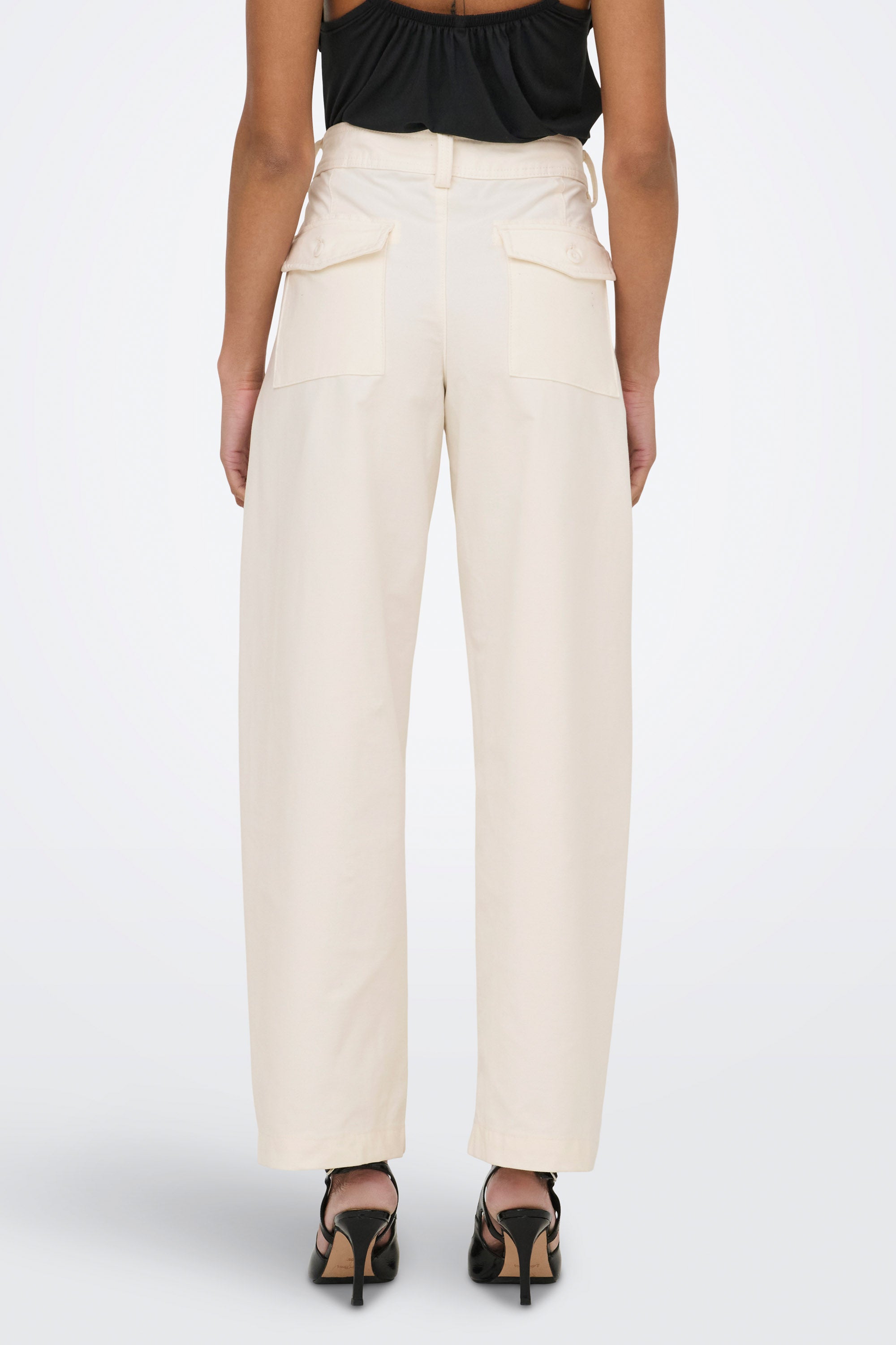 ONLCLAIR pantaloni barrel fit in tessuto L32 - Tofu