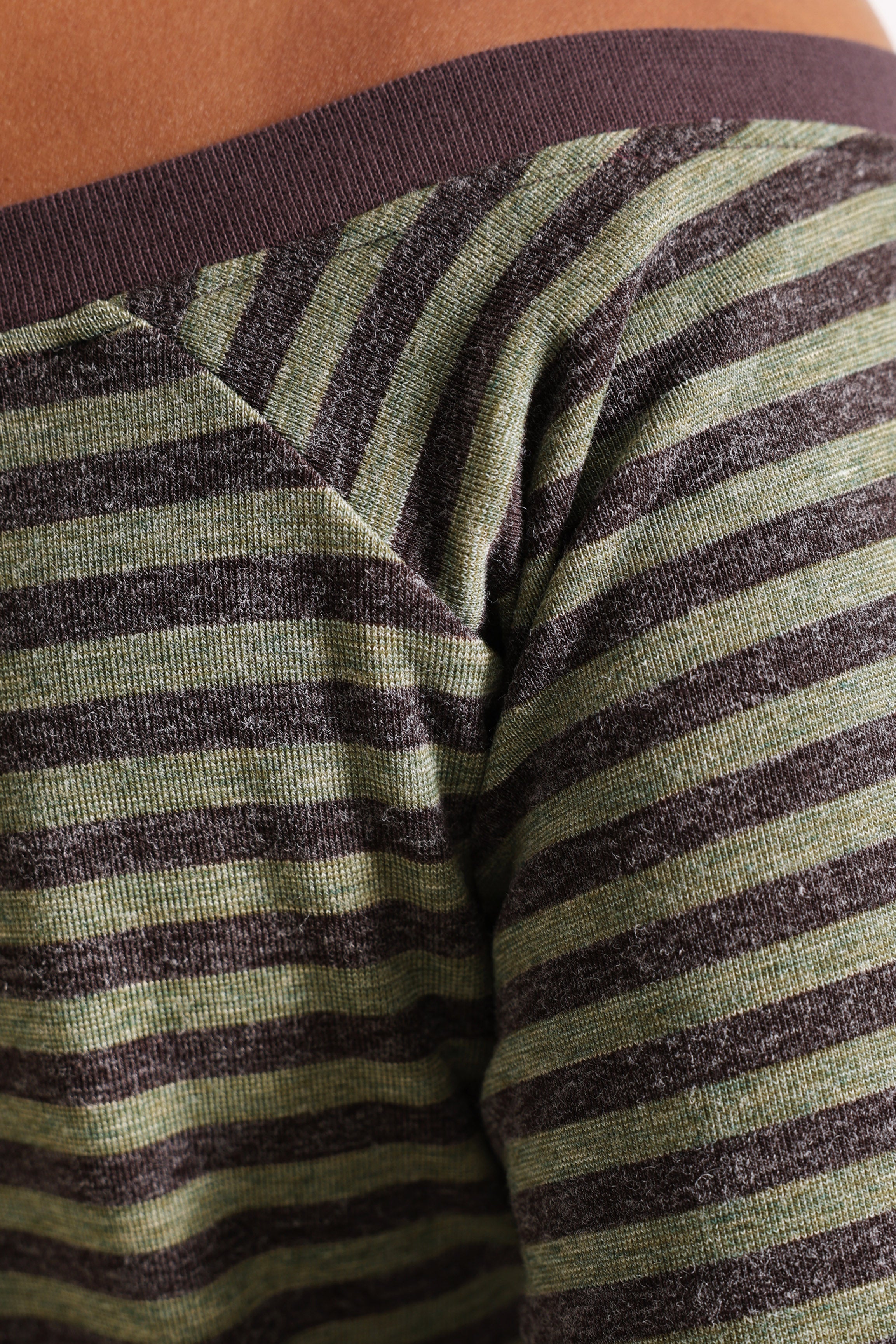 Camicia off shoulder maniche lunghe - Olive + Brun