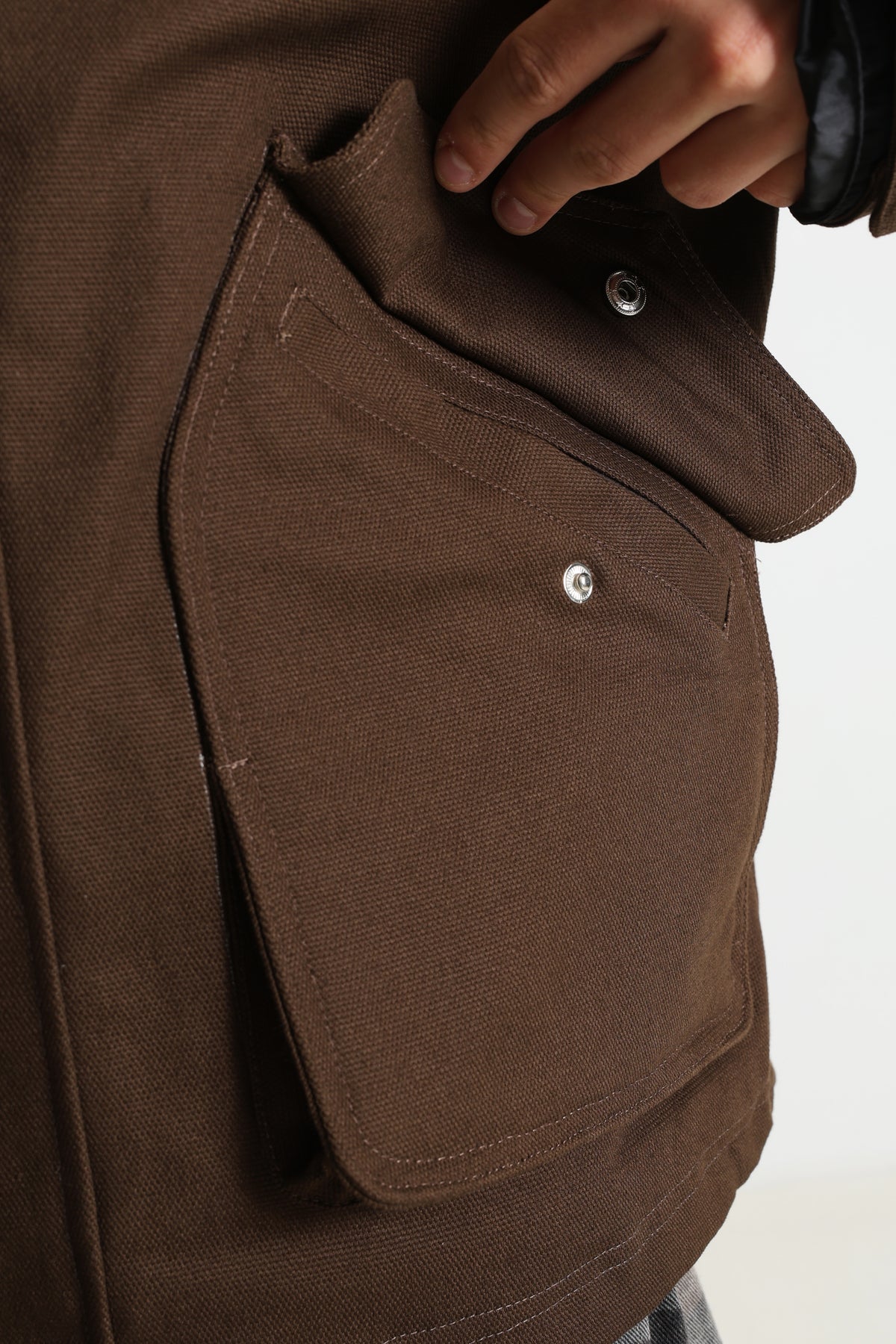 Leichte 2-in-1-Jacke - Coffee